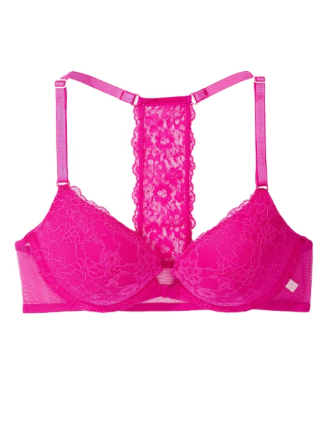 Комплект белья Victoria's Secret лиф Push-Up и трусики бикини 1159807803 (Розовый, 34B/S)