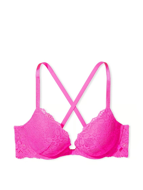 Комплект білизни Victoria's Secret ліф Push-Up та трусики бікіні 1159808024 (Рожевий, 32B)
