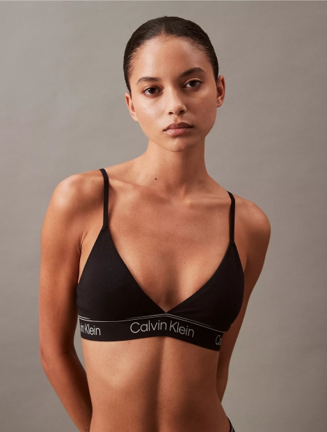 Жіночий комплект білизни Calvin Klein бюст та трусики тонг 1159809236 (Чорний, XS)