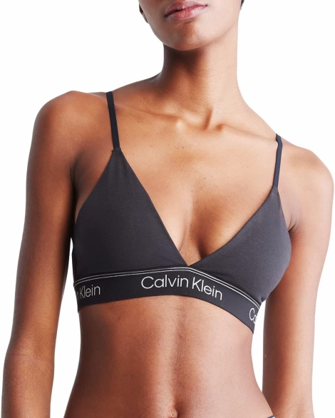 Жіночий комплект білизни Calvin Klein бюст та трусики тонг 1159809236 (Чорний, XS)