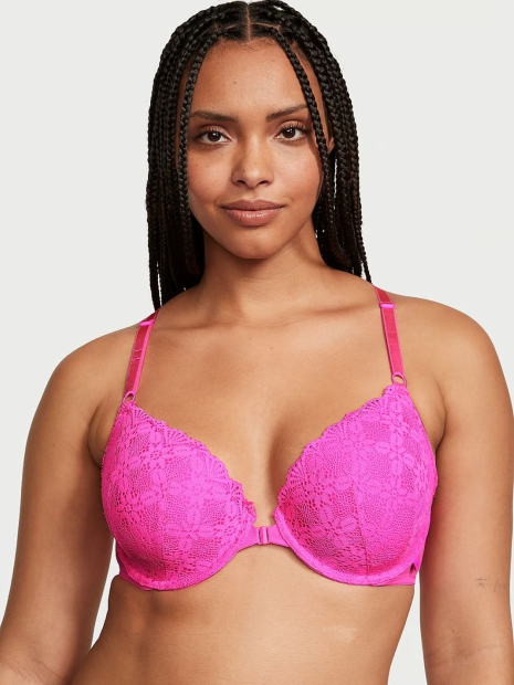 Комплект білизни Victoria's Secret ліф та трусики бікіні 1159813256 (Рожевий, 36D/L)