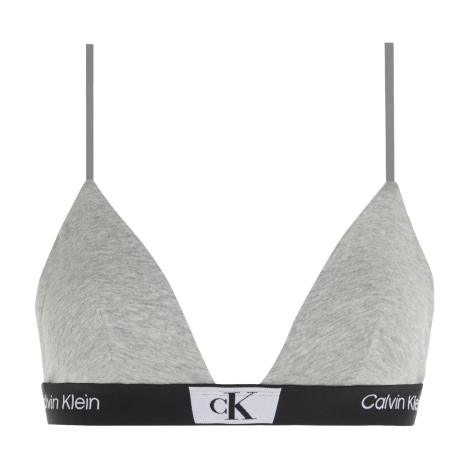 Жіночий комплект білизни Calvin Klein ліф триангл та трусики тонг 1159814169 (Сірий, XL)