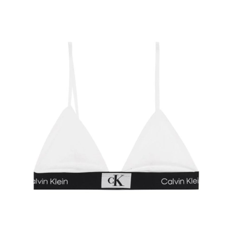 Жіночий комплект білизни Calvin Klein ліф триангл та трусики тонг 1159814177 (Білий, XL)