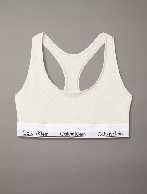 Жіночий комплект Calvin Klein топ та трусики тонг 1159814225 (Бежевий, L)