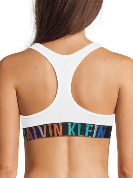 Жіночий комплект Calvin Klein топ та трусики тонг 1159814394 (Білий, L)