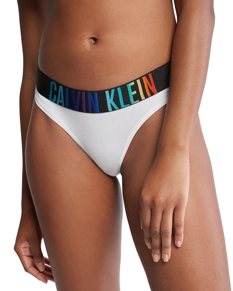 Женский комплект Calvin Klein топ и трусики тонг 1159814395 (Белый, M)