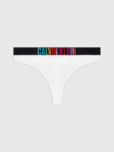 Женский комплект Calvin Klein топ и трусики тонг 1159814396 (Белый, L)