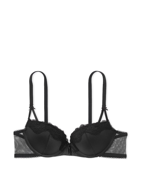 Шикарный комплект белья Victoria's Secret бюст Push-Up и трусики чики 1159815090  (Чорний 38B/L)