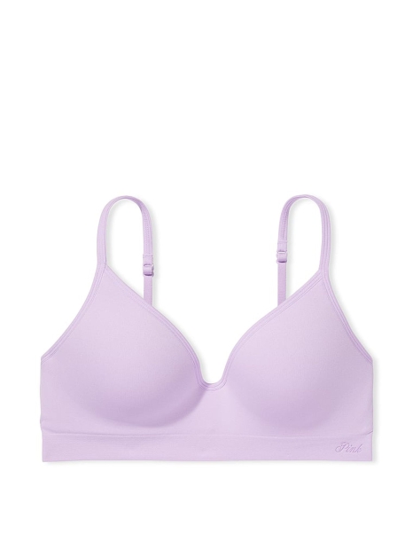 Комплект белья Victoria's Secret PINK бюст Push-Up и трусики бикини 1159817345 (Сиреневый XXL)