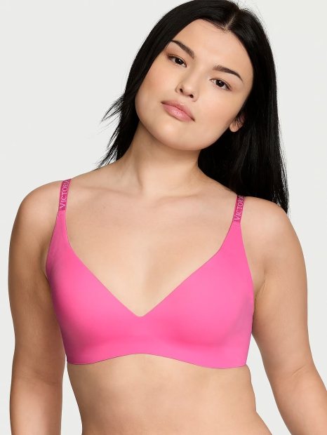 Гладкий бюстгальтер з Push-up Victoria&#39;s Secret 1159819322 (Рожевий S)