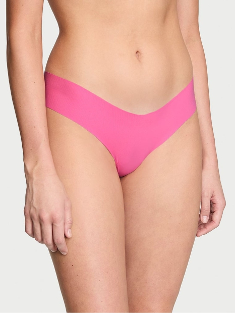 Женский комплект белья Victoria's Secret лиф Push-Up и трусики тонг 1159819326 (Розовый M)