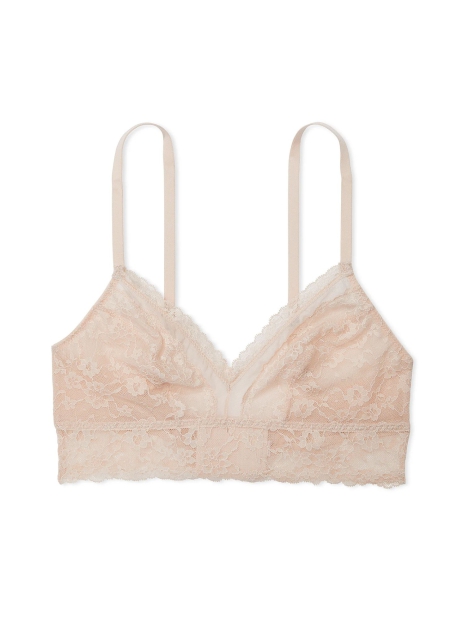 Шикарний комплект білизни Victoria's Secret бралетт та трусики тонг 1159828969 (Бежевий S)