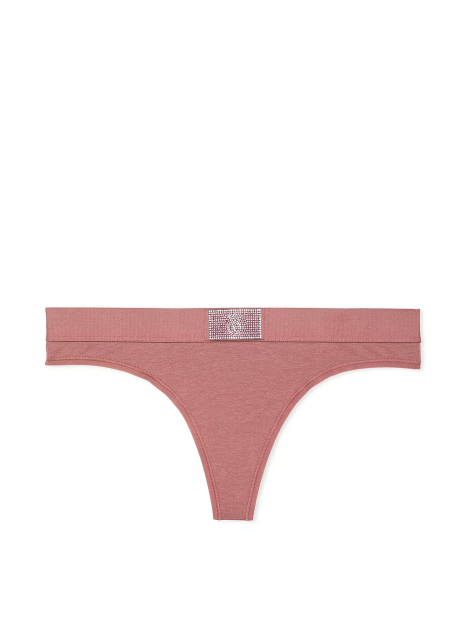 Женский комплект белья Victoria's Secret лиф и трусики тонг 1159832610 (Розовый 34C/M)