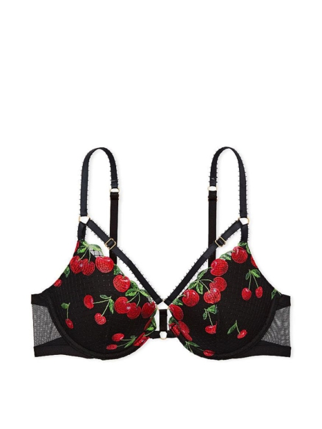 Шикарний комплект Victoria's Secret бюст та трусики тонг 1159829601 (Чорний 34A/S)