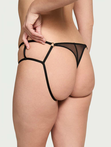 Ефектний комплект білизни Victoria's Secret погруддя та трусики чики 1159830735 (Чорний S)