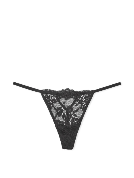 Шикарный комплект белья Victoria's Secret лиф и трусики стринги 1159830813 (Черный L)