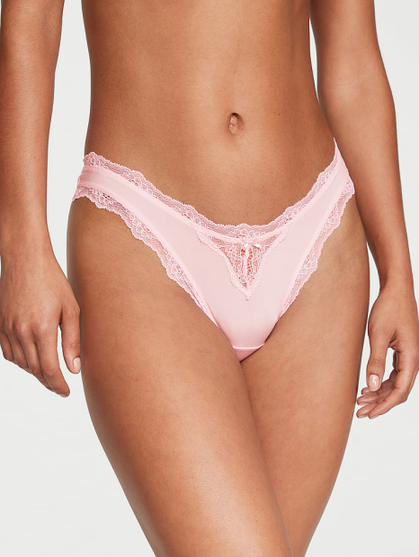 Мереживний комплект білизни Victoria's Secret бралетт і трусики бразилії 1159831148 (Рожевий XL)