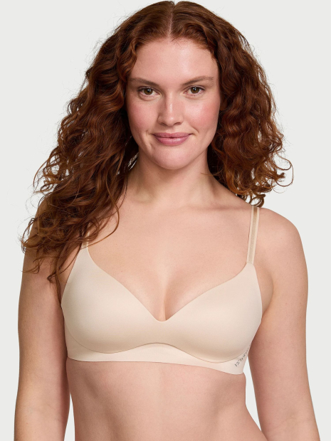Комплект білизни Victoria's Secret погруддя та трусики тонг 1159831503 (Бежевий M)