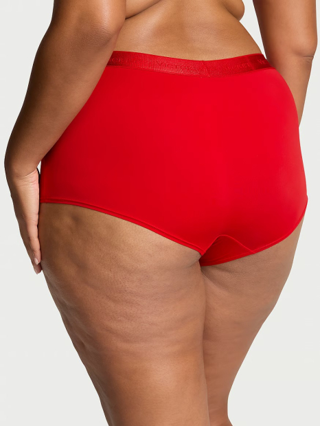 Женский комплект белья Victoria's Secret лиф и трусики шортики 1159831741 (Красный 34B/S)
