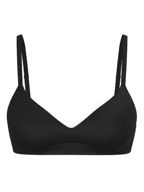 Комплект белья Victoria's Secret бюст и трусики тонг 1159831759 (Черный S)