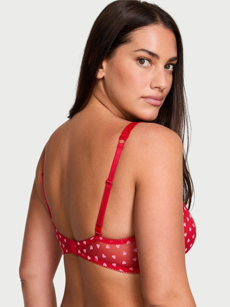 Мереживний комплект білизни Victoria's Secret погруддя та трусики 1159831789 (Червоний 38C/L)