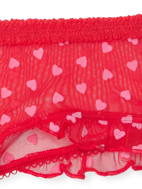 Мереживний комплект білизни Victoria's Secret погруддя та трусики 1159831789 (Червоний 38C/L)