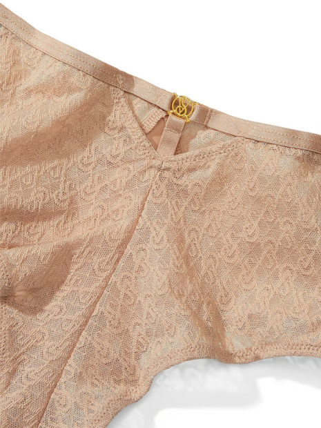 Комплект белья Victoria's Secret бюст и трусики чики 1159831895 (Бежевый L)
