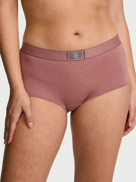 Женский комплект белья Victoria's Secret лиф Push-up и трусики шортики 1159831938 (Розовый 32C/S)