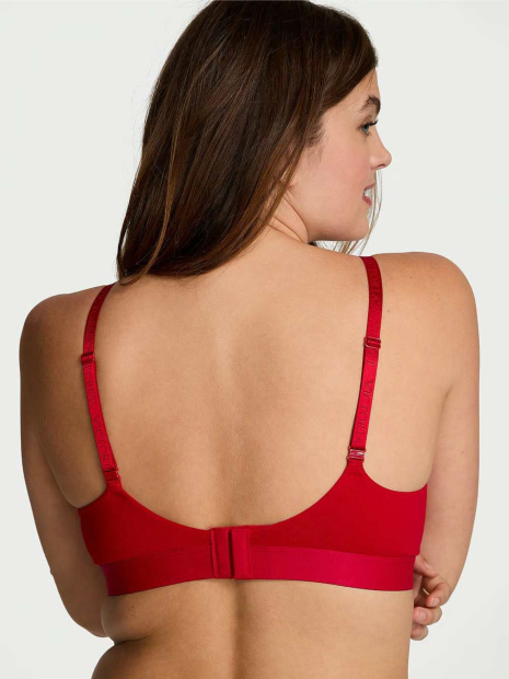 Жіночий комплект білизни Victoria's Secret ліф та трусики хіпхагери 1159831993 (Червоний 38B/L)