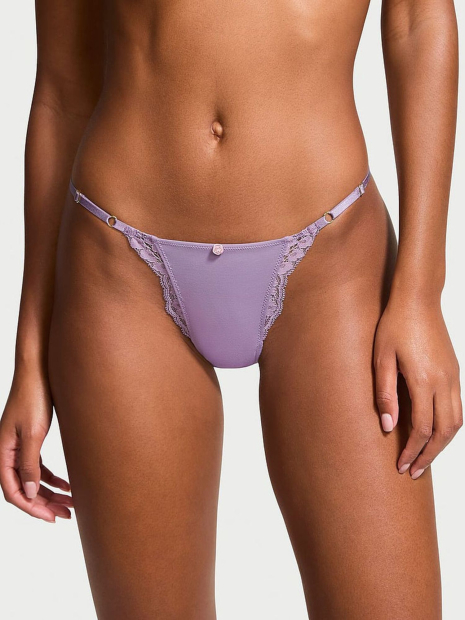 Женский комплект белья Victoria's Secret бралетт и трусики стринг бикини 1159832217 (Сиреневый XS)