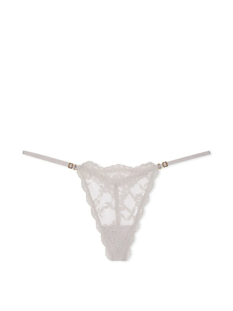 Комплект белья Victoria's Secret бюст и трусики стринги 1159832269 (Серый 36C/L)