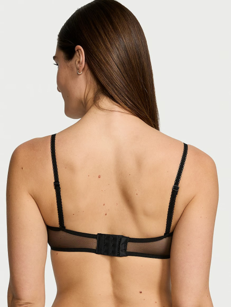 Мереживний комплект білизни Victoria's Secret бралетт та трусики стрінги 1159832388 (Чорний L)