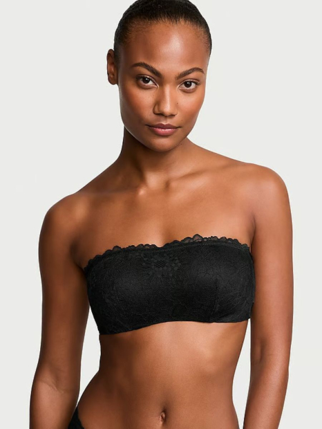 Мереживний комплект білизни Victoria's Secret бралетт та трусики стрінги 1159832388 (Чорний L)