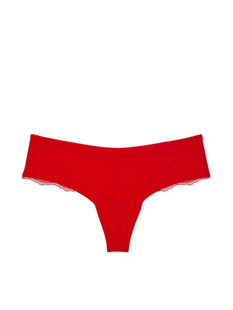 Женский комплект белья Victoria's Secret лиф Push-Up и трусики тонг 1159832533 (Красный 34A/S)
