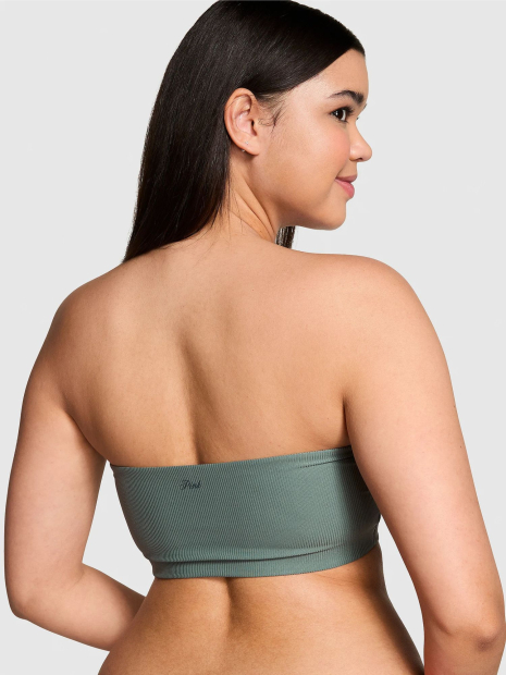 Комплект белья Victoria's Secret Pink бандо и трусики хипхаггеры 1159832898 (Зеленый M)