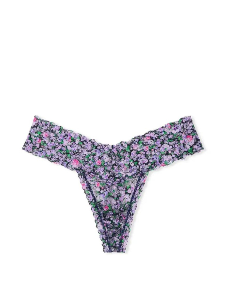 Шикарный комплект белья Victoria's Secret бюстгальтер и трусики тонг 1159832956 (Сиреневый 34A/S)