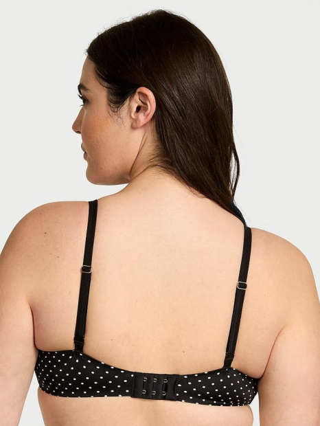 Женский комплект белья Victoria's Secret бюст Push-Up и трусики стринги 1159833237 (Черный 32C/S)