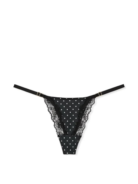 Женский комплект белья Victoria's Secret бюст Push-Up и трусики стринги 1159833237 (Черный 32C/S)