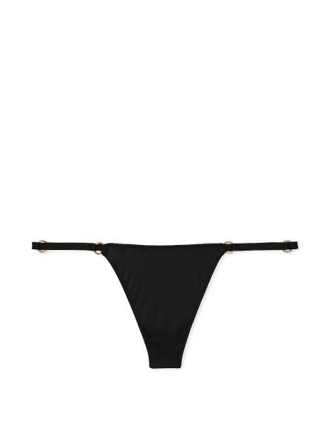 Женский комплект белья Victoria's Secret бюст и трусики стринги 1159833274 (Черный 34A/S)