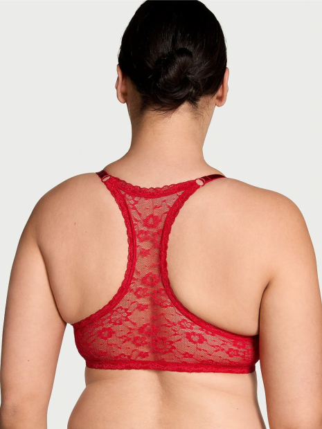 Женский комплект белья Victoria's Secret лиф и трусики чики 1159833312 (Красный 34C/M)