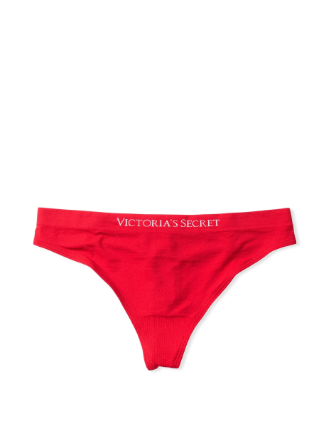 Комплект Victoria's Secret бюст Push-Up и трусики тонг 1159833381 (Красный 34B/S)