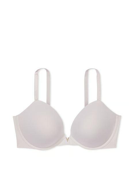 Эффектный комплект Victoria's Secret бюст Push-Up и трусики тонг 1159833442 (Серый 32C/S)