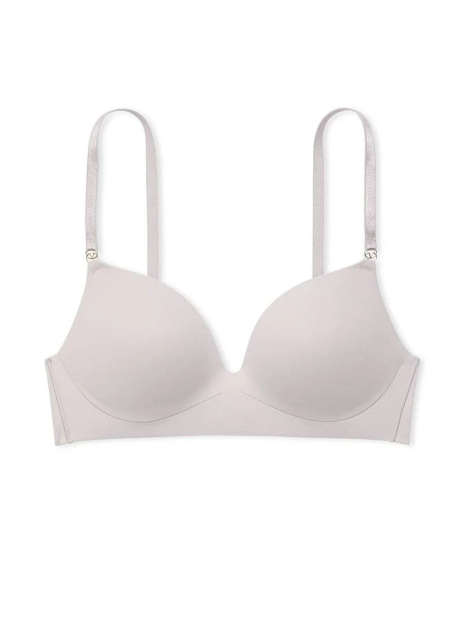 Комплект білизни Victoria's Secret бюст Push-Up та трусики бразилії 1159833524 (Сірий 36C/L)