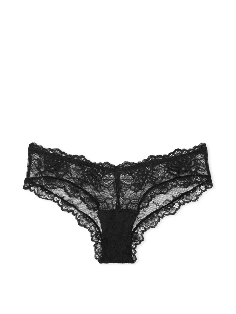 Кружевной комплект белья Victoria's Secret бралетт и трусики чики 1159833618 (Черный L)