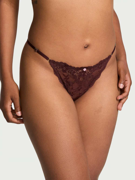 Шикарний мереживний комплект білизни Victoria's Secret бюст-корсет та трусики бікіні 1159833772 (Коричневий XL)