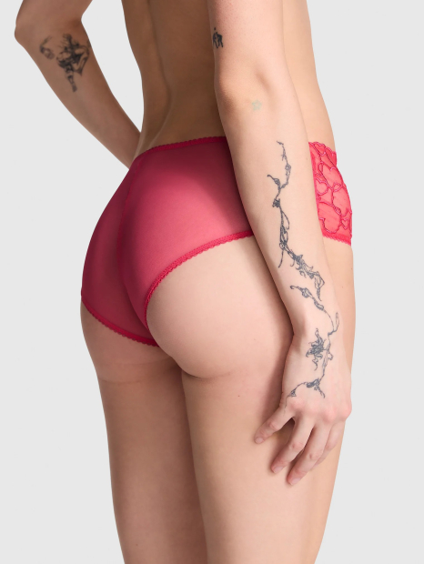 Комплект білизни з вишивкою Victoria's Secret Pink бралетт та трусики чики 1159833866 (Рожевий S)