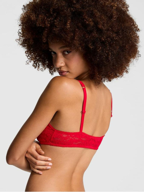 Мереживний комплект білизни Victoria's Secret Pink браслет і трусики чіки 1159833917 (Червоний XS)