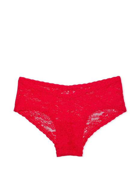Мереживний комплект білизни Victoria's Secret Pink браслет і трусики чіки 1159833917 (Червоний XS)