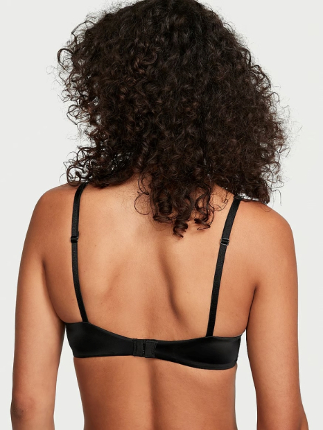 Комплект білизни зі стразами Victoria's Secret ліф Push-up та трусики бразилії 1159833947 (Чорний 32C/S)