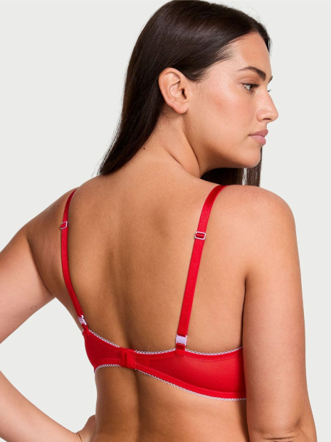 Мереживний комплект білизни Victoria's Secret бюст і трусики 1159833994 (Червоний 34C/M)